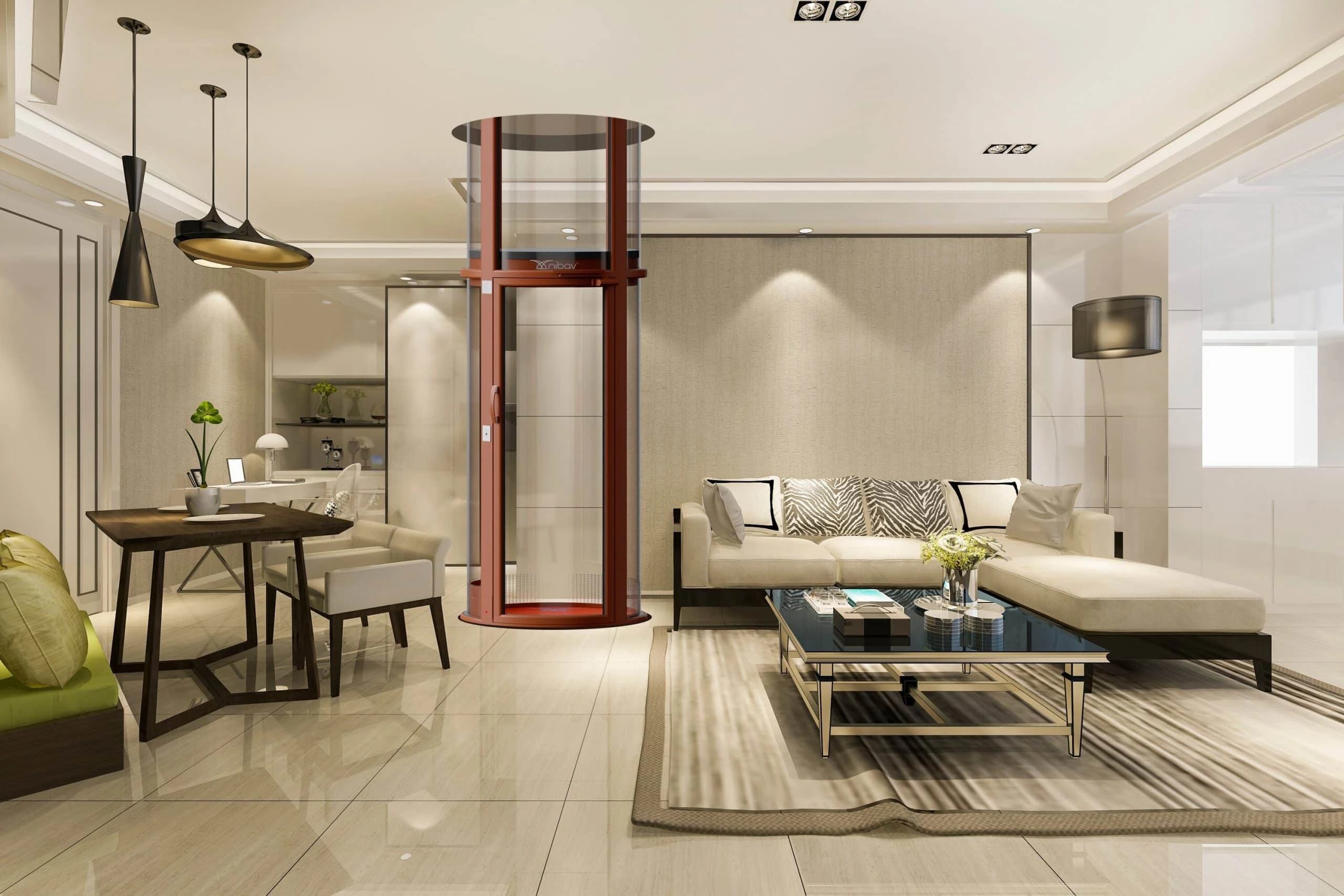 Space-saving 2 Person Home Lifts Solution for Any Home