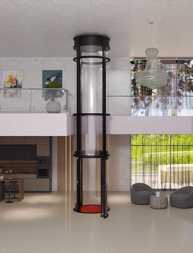 Air driven home elevator series 4